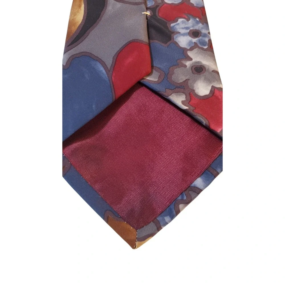 Classic Collection by Van Heusen Polyester Microfiber Multi Color Floral Necktie